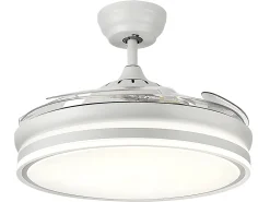 Ventilador Dc Bayomo L Blanco Led Con Memoria De Color