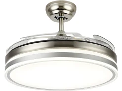 Ventilador Dc Bayomo L Niquel Led Con Memoria De Color