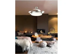 Ventilador Dc Bayomo L Niquel Led Con Memoria De Color