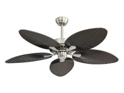 Ventilador Dc Borasco Niquel Led 24w 3 Temperaturas Memoria Color