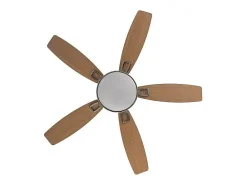 Ventilador Dc Braw Niquel Led 5 Aspas Y Control Remoto
