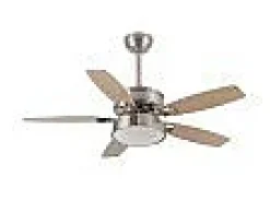 Ventilador Dc Braw Niquel Led 5 Aspas Y Control Remoto