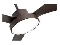 Ventilador Dc Hayate L Marron Led Memoria De Color Y Temporizador
