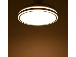 Ventilador Dc Led Asgard Blanco 4 Aspas Led Integrado Y Memoria Color