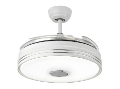 Ventilador Dc Matanuska Blanco Con Altavoz Y Conectividad Bluetooth