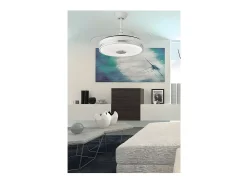 Ventilador Dc Matanuska Blanco Con Altavoz Y Conectividad Bluetooth