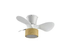 Ventilador Dc Olga Blanco Haya Led Memoria Color Temperatura Regulable