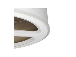 Ventilador Dc Tatiana Blanco Marron Led Integrado 3temperaturas Mando Distancia