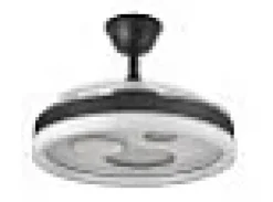 Ventilador Dc Turia Negro Led 72w 3 Temperaturas