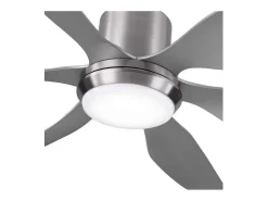 Ventilador Extragrande Dc Otto Niquel Led Memoria De Color Y Temporizador Apagado