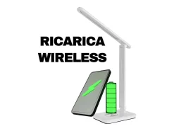 VERA - Lámpara de mesa LED CCT con carga inalámbrica sin cables