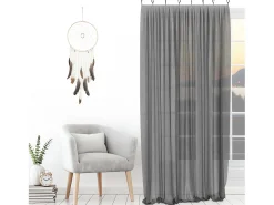 Visillo con anillos 135x250 cm SPIRIT grey