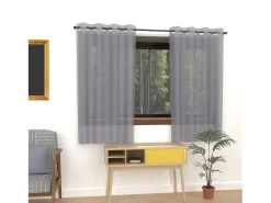 Visillo con ojales 135X180 cm ALIX gris