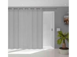 Visillo con ojales 280x250 cm DOLLY gris claro, de Soleil d'Ocre