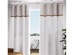 Visillo de algodón con ojales 135X250 cm CANDICE, por Soleil d'Ocre