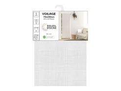 Visillo para puerta de ventana 70x200 cm LINO blanco
