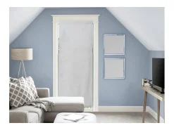 Visillo para puerta ventana algodón 90x200 cm PANAMA gris claro