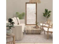 Visillo para puerta ventana 90x200 cm CELIA caqui, por Soleil d'Ocre