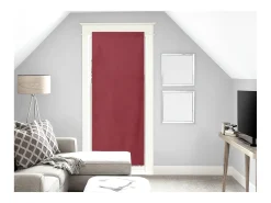 Visillo para ventanal de algodón 90x200 cm PANAMA rojo, por Soleil d'Ocre