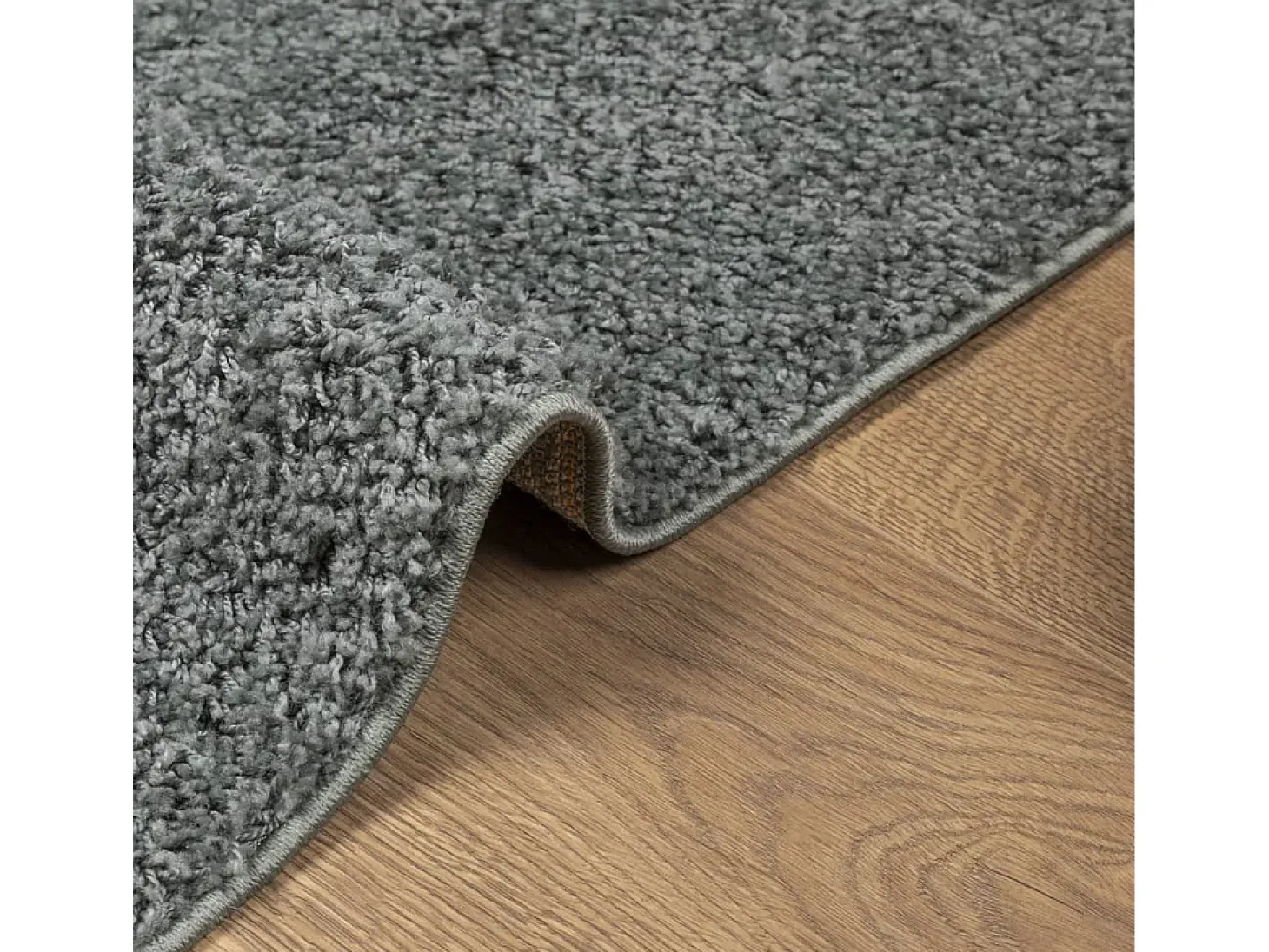 Vito Alfombra peluda de pelo largo moderna PAMPLONA verde 80x250 cm