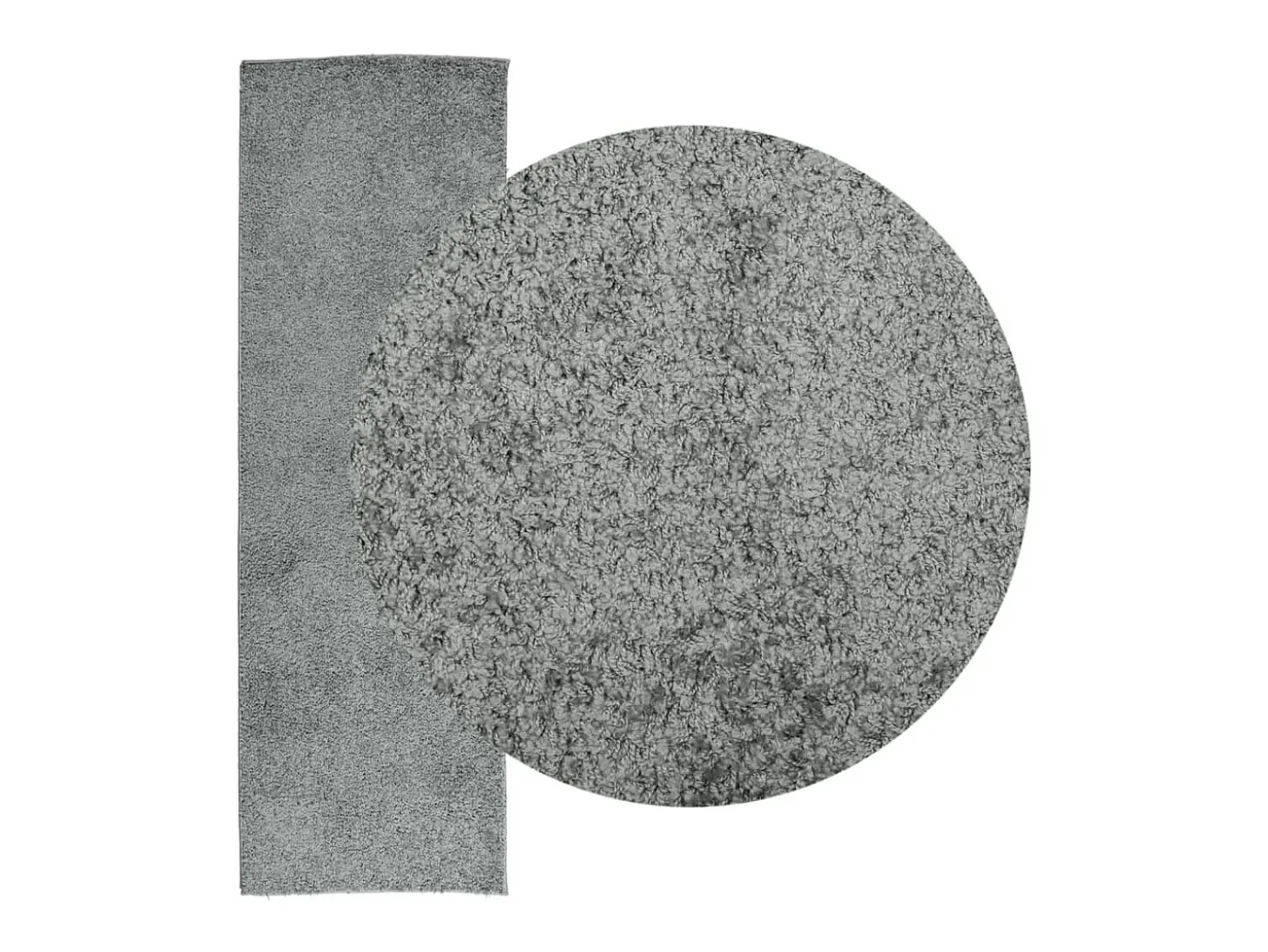 Vito Alfombra peluda de pelo largo moderna PAMPLONA verde 80x250 cm