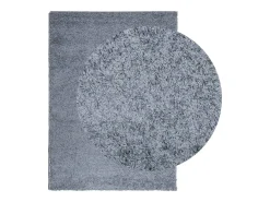 Vito Alfombra peluda de pelo largo moderna PAMPLONA azul 200x280 cm