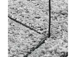 Vito Alfombra peluda de pelo largo moderna PAMPLONA gris 200x280 cm