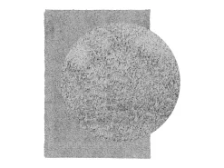 Vito Alfombra peluda de pelo largo moderna PAMPLONA gris 200x280 cm