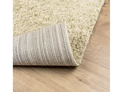 Vito Alfombra peluda de pelo largo moderna PAMPLONA dorado 80x250 cm