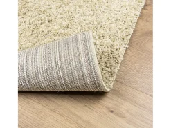 Vito Alfombra peluda de pelo largo moderna PAMPLONA dorado 160x160cm