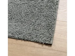 Vito Alfombra peluda de pelo largo moderna PAMPLONA verde 80x150 cm