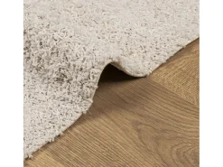 Vito Alfombra peluda de pelo largo moderna PAMPLONA crema 140x200 cm