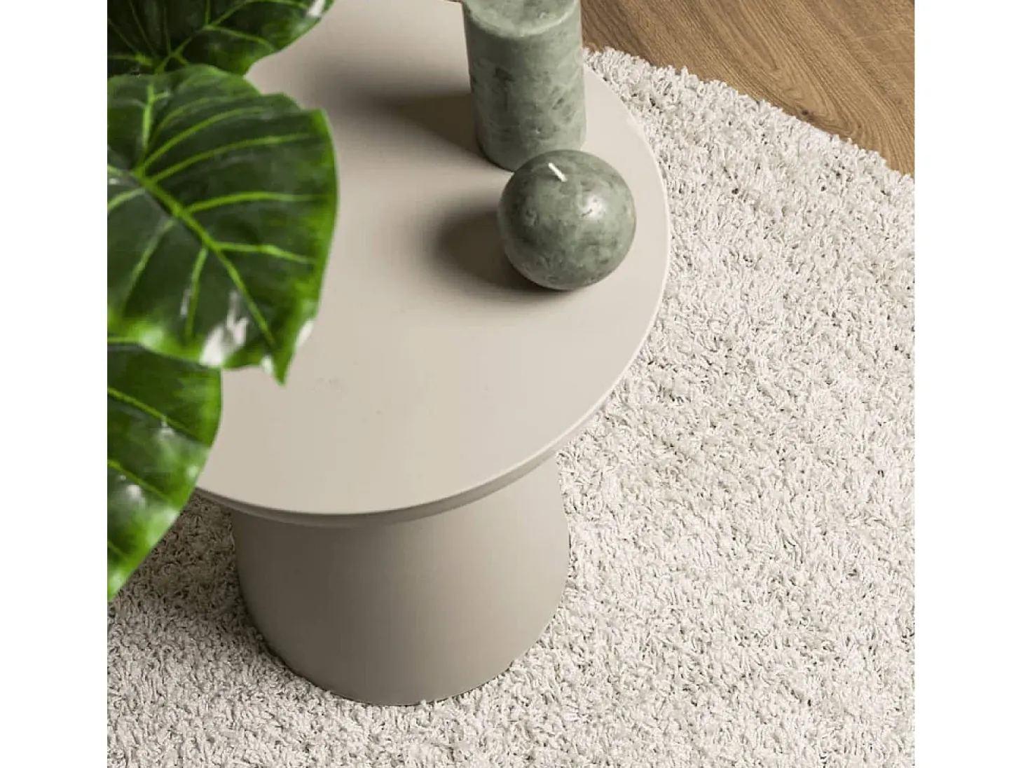 Vito Alfombra peluda de pelo largo moderna PAMPLONA crema 140x200 cm