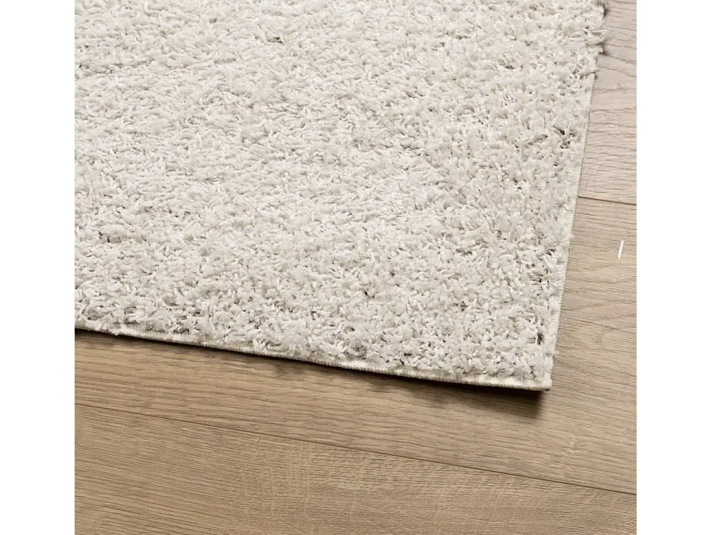 Vito Alfombra peluda de pelo largo moderna PAMPLONA crema 140x200 cm