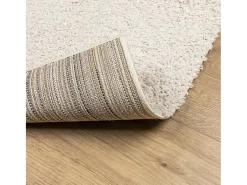 Vito Alfombra peluda de pelo largo moderna PAMPLONA crema 140x200 cm