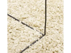 Vito Alfombra peluda de pelo largo moderna PAMPLONA dorado 120x170cm