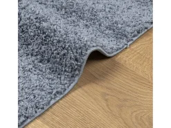 Vito Alfombra peluda de pelo largo moderna PAMPLONA azul 80x250 cm