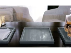 Vladon Cuenco decorativo Maya, moderno Plato decorativo cuadrado, (20 x 1,8 x 20 cm)