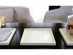 Vladon Cuenco decorativo Maya, moderno Plato decorativo cuadrado, (20 x 1,8 x 20 cm)