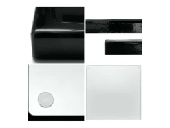 Vladon Cuenco decorativo Maya, moderno Plato decorativo cuadrado, Hormigón Oxidado, Juego de 2 (20 x 1,8 x 20 cm)