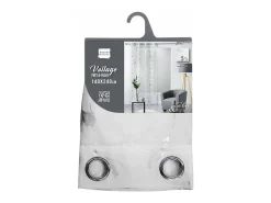 Voile estampado metalizado