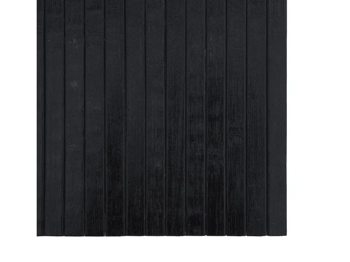 Wakil Alfombra rectangular bambú negro 100x200 cm