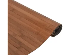 Wakil Alfombra rectangular bambú marrón 60x300 cm