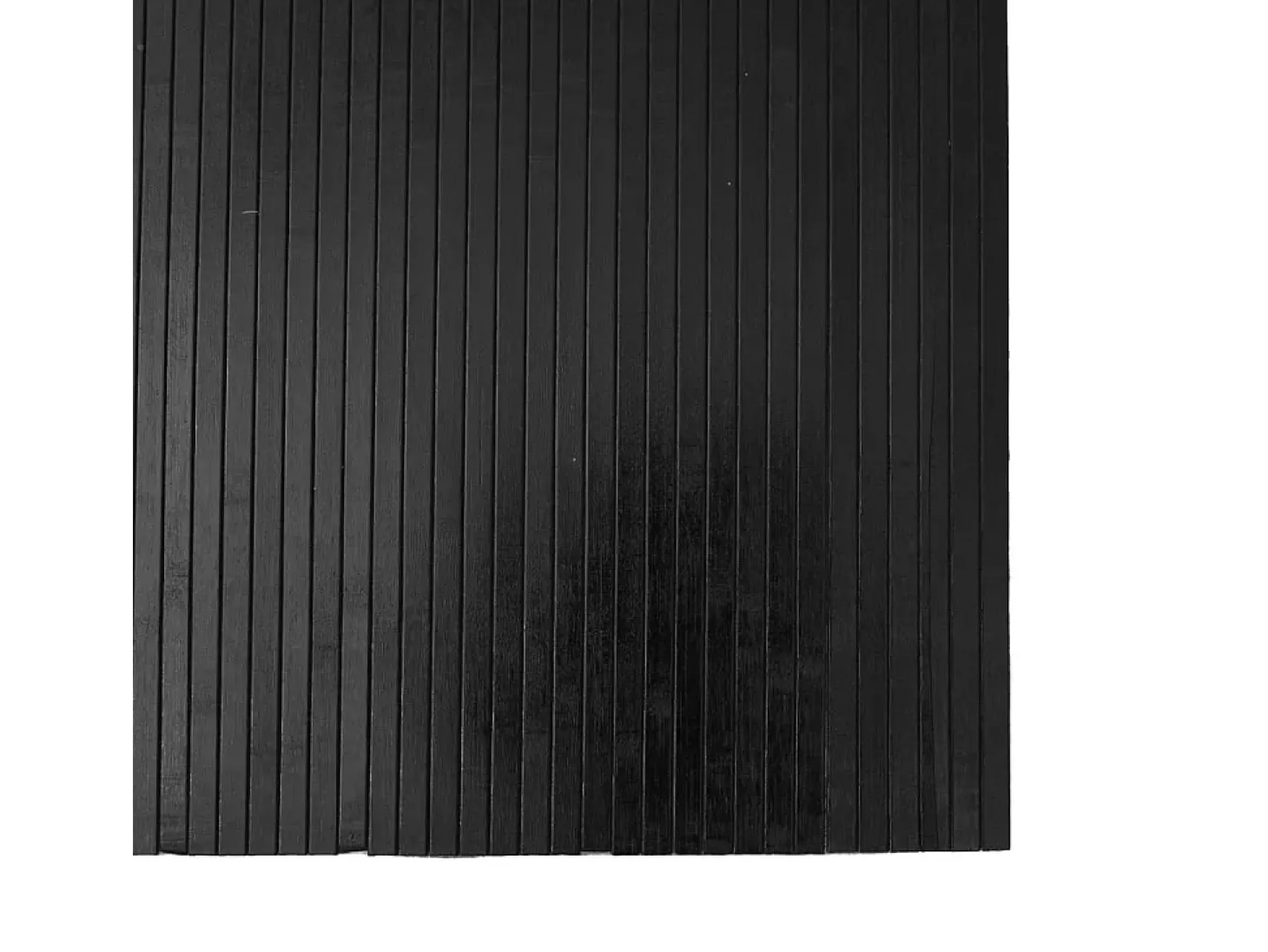 Wakil Alfombra rectangular bambú negro 80x500 cm