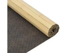 Wakil Alfombra rectangular bambú color natural claro 60x100 cm