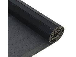 Wakil Alfombra rectangular bambú negro 100x300 cm