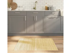 Wakil Alfombra rectangular bambú color natural claro 80x100 cm