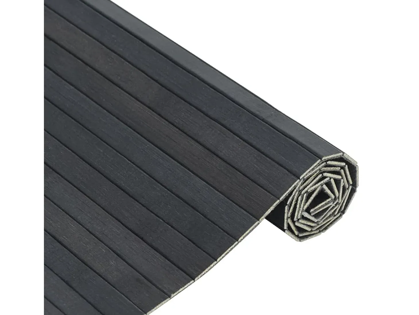 Wakil Alfombra rectangular bambú gris 70x200 cm