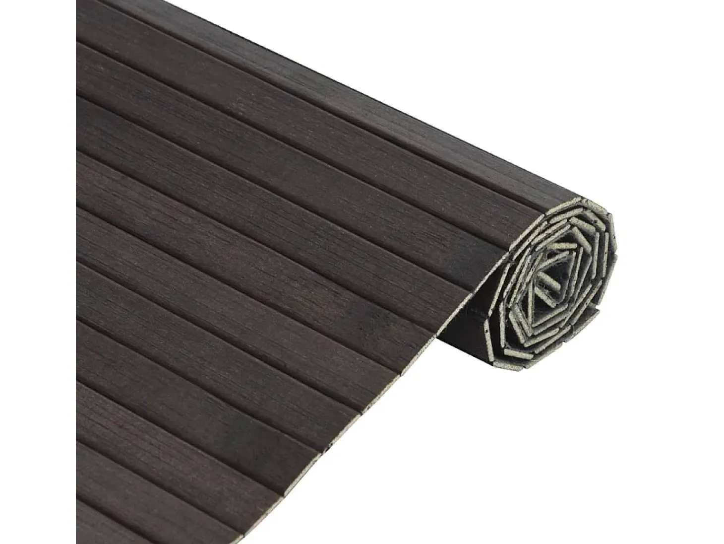 Wakil Alfombra rectangular bambú marrón oscuro 70x200 cm