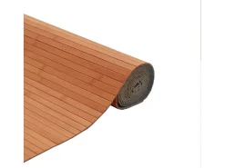 Wakil Alfombra rectangular bambú marrón 80x100 cm